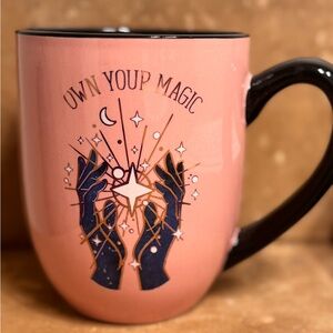Pink Magical Mug with Black Handle